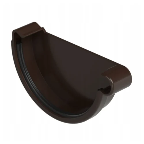 Denko rynnowe prawe 90mm Brąz Galeco