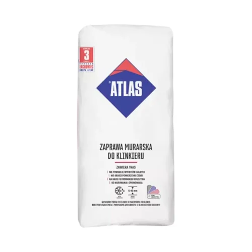 Zaprawa murarska do klinkieru Atlas 371 Grafit 25kg