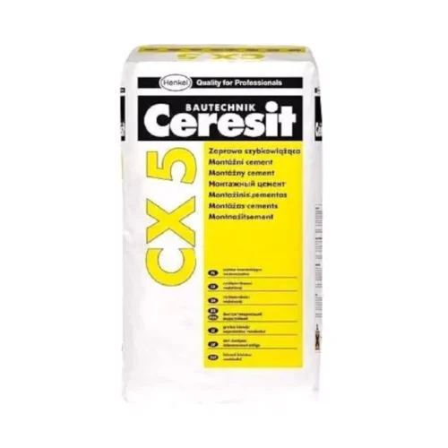 Cement montażowy ceresit cx5. Szybkowiążacy klej do płytek. Do użytku Na zewnątrz i do wewnątrz