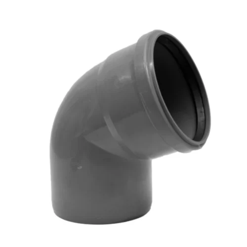 Kolano Kanalizacyjne PCV Szare 110mm/67°