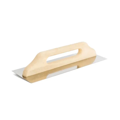 Paca nierdzewna gładka 130 x 405mm EcoLine o długości 130 cm i szerokości 405 mm z uchwytem z kompozytu drewna to produkt marki Kubala